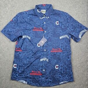 Reyn Spooner Shirt Mens L Chicago Cubs City Connect Performance Wrigleyville